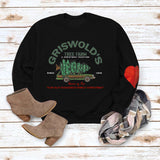 GRISWOLD'S Letter Print Arm Love Sweatshirt Top
