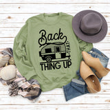 Women's Tops Back That Thing Up Letter Print Sweatshirt