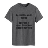 Kid Grand Could T-shirt à manches courtes et col rond pour femme