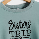Sisters TRIP Cheaper Letter Loose Long Sleeve Sweater