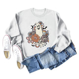 Loose Oversize Printed Long-sleeved Women's Sweatshirt