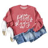 Plain Lady Fashion Women's Round Neck Printed Bottomed Long Sleeved Shirt Large Sweater