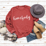 Home Body Round Neck Fashion Autumn and Winter Long-sleeved Loose Large Size Ladies Sweater