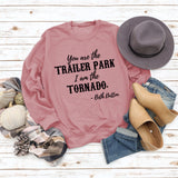 You Ase The TRAILER Rundhals Mode Buchstaben Mode Damen Langarm Bedrucktes Sweatshirt