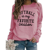 SOFTBALL Is My Simple Pullover Round Neck Top Long Sleeve Loose Sweater