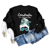 Coordinator of The Entire Letter Printing Fashion Long Sleeve Sweater