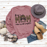 Being A MOM Makes My Life Complete Loose Long-sleeved Large Size Sweater Women