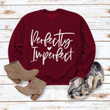 Perfectly Imperfect Monogrammed Women's Sweatshirt