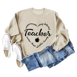 Compassionate Caring Fashion Round Neck Loose Long Sleeve Round Neck Sweater