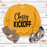 Classy Until Printed Loose Tops Long Sleeve Loose Sweatshirt
