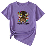 SOCIALWORKERLIFE Funny Pattern New Round Neck Short Sleeve T-Shirt