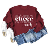 Letters Loose Round Neck Womens Fall and Winter Long-sleeved Sweater