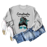 Coordinator of The Entire Letter Printing Fashion Long Sleeve Sweater