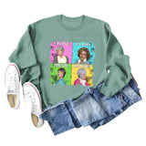 Savage Classy Bougie Loose Oversize Long-sleeved Printed Sweatshirt