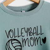 VOLLEYBALL MOM Volleyball Letter Love Round Neck Autumn Winter Long Sleeve Loose Bodysuit