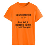Kid Grand Could T-shirt à manches courtes et col rond pour femme