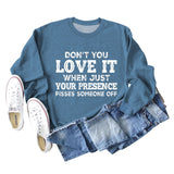 DON'T YOU LOVE IT WHEN Loose Long-sleeved Large Size Sweater Women