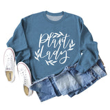 Plain Lady Fashion Women's Round Neck Printed Bottomed Long Sleeved Shirt Large Sweater