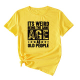 This Is Strange, Letter Printed Women's New Summer Short Sleeved Shirt