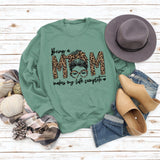 Being A MOM Makes My Life Complete Loose Long-sleeved Large Size Sweater Women