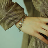NEHZUS Style multicouche tempérament titane acier collier femmes mode bague Sexy clavicule chaîne cou chaîne vente en direct
