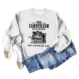 THE SANDERSON WITCH Bottoming Crew Neck Womens Long Sleeve Shirt Plus Size Sweater