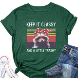 Damen Top Keep It Classy and A Little Kurzarm-T-Shirt