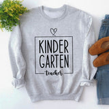 Round Neck Top Long Sleeve KINDER GARTEN Print Loose Sweatshirt