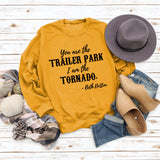 You Ase The TRAILER Rundhals Mode Buchstaben Mode Damen Langarm Bedrucktes Sweatshirt