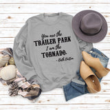 You Ase The TRAILER Rundhals Mode Buchstaben Mode Damen Langarm Bedrucktes Sweatshirt