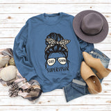 Round Neck Letter Women's T-shirt Shit Show Printed Loose Sweater