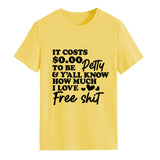 It COStS SO.OO T-Shirt mit Buchstaben, modisch, kurzärmelig, Rundhalsausschnitt, Damen