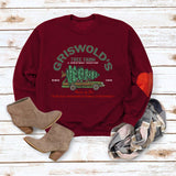 GRISWOLD'S Letter Print Arm Love Sweatshirt Top