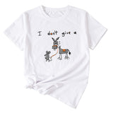 I Don't Print Ladies Round Neck and Short Sleeves with Interesting Patterns Shirts