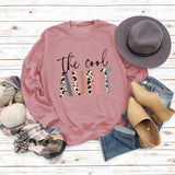 The Cool Aunt Letters Personality Round Neck Women's Sweatshirt Long Sleeve Bottoming