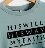 HISWILL Letters Round Neck Women Long-sleeved Loose Printed Sweatshirt