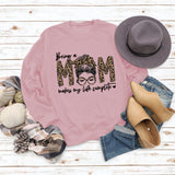 Being A MOM Makes My Life Complete Loose Long-sleeved Large Size Sweater Women