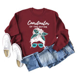Coordinator of The Entire Letter Printing Fashion Long Sleeve Sweater