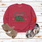 GRISWOLD'S Letter Print Arm Love Sweatshirt Top