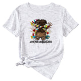 SOCIALWORKERLIFE Funny Pattern New Round Neck Short Sleeve T-Shirt
