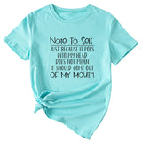 The Letter Note To Self Damen T-Shirt, lässig, lockere Passform, kurze Ärmel