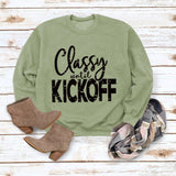 Classy Until Printed Loose Tops Long Sleeve Loose Sweatshirt