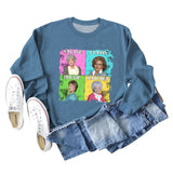 Savage Classy Bougie Loose Oversize Long-sleeved Printed Sweatshirt