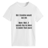 Kid Grand Could T-shirt à manches courtes et col rond pour femme