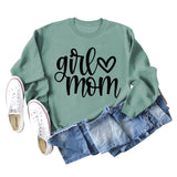 Girmom Love Letter Printing Fashion Loose Bottoming Long Sleeve Plus Size Sweater