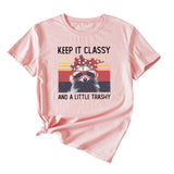 Damen Top Keep It Classy and A Little Kurzarm-T-Shirt