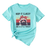 Damen Top Keep It Classy and A Little Kurzarm-T-Shirt