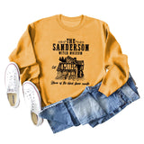 THE SANDERSON WITCH Bottoming Crew Neck Womens Long Sleeve Shirt Plus Size Sweater