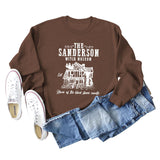 THE SANDERSON WITCH Bottoming Crew Neck Womens Long Sleeve Shirt Plus Size Sweater