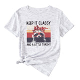 Damen Top Keep It Classy and A Little Kurzarm-T-Shirt